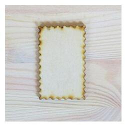 Hullámos szélű táblácska, mérete: 4x7 cm