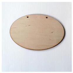 Natúr fa ovális tábla, mérete: 22, 5x15 cm