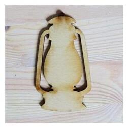 Natúr fa lámpás, mérete: 6x10 cm