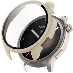 PC FULL COVER Capac din plastic cu sticlă pentru Amazfit Balance bej