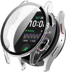 PC FULL COVER Capac din plastic cu sticlă pentru Samsung Galaxy Watch 7 40mm transparent