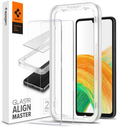 Spigen AlignMaster Samsung Galaxy A33 5G Tempered kijelzővédő fólia (2db) (AGL04296)