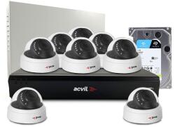 Acvil Sistem supraveghere interior middle Acvil Pro ACV-M8INT20-2MP, 8 camere, 2 MP, IR 20 m, 3.6 mm, audio prin coaxial, HDD 1TB (ACV-M8INT20-2MP)