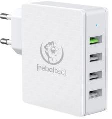 Rebeltec H410 Turbo - 4xUSB-A hálózati töltő 3A fehér