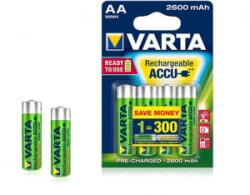 VARTA Ready To Use AA Ni-Mh 2600 mAh ceruza akku 4db/csomag (5716101404)
