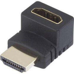 SpeaKa HDMI Átalakító [1x HDMI dugó - 1x HDMI alj] 270°-ban felfelé hajlítva Aranyozatt érintkező SpeaKa Professional