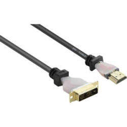Renkforce HDMI / DVI csatlakozókábel [1x HDMI dugó - 1x DVI dugó, 18+1 pólusú] 5 m fekete renkforce - aqua