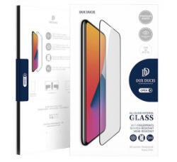 Dux Ducis képernyővédő üveg (2.5D full glue, teljes felületén tapad, tokbarát, karcálló, 0.3mm, 9H) FEKETE [Apple iPhone 12 Pro Max]