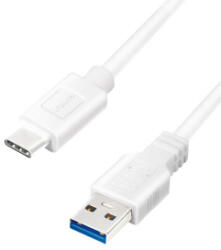 LogiLink USB 3.2 Gen1 Type-C - USB-A kábel fehér 2m (CU0176)