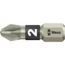 Wera Kereszthornyú PZ nemesacél bitek, 25 mm 05071020001 Pozidriv PZ 16, 3 mm (1/4)Hossz: 25 mm - aqua