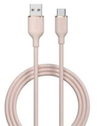 DEVIA JELLY USB-A - USB-C töltő- és adatkábel 1.2m rózsaszín (EC629_P)
