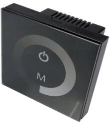 OPTONICA LED dimmer fali fekete üvegpanel RGB szalaghoz érintő vezérléssel (AC6318) (AC6318) - aqua