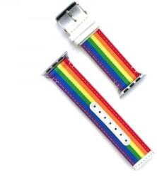 Cellect Apple watch 38/40/41mm szövet óraszíj szivárvány (CEL-STRAP-RAINBOW2)