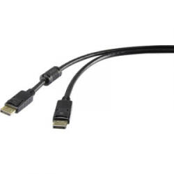 Renkforce DisplayPort kábel [1x DisplayPort dugó - 1x DisplayPort dugó] 1, 8 m fekete 3840 x 2160 pixel renkforce - aqua