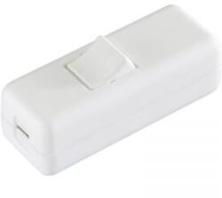 inter Bär 2 pólusú zsinórkapcsoló, 10 A 250 V/AC, fehér