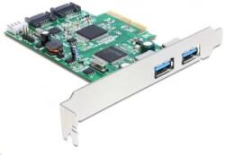 Delock 2xUSB3.0 2xSATA bővítő kártya PCI-E (89359)