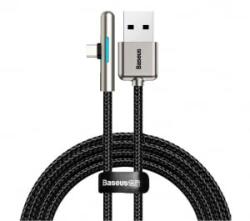 Baseus Iridescent, USB-C lapos kábel Huawei SuperCharge, 40W, 2m, fekete (CAT7C-C01) (CAT7C-C01)