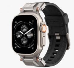 Spigen DuraPro Armor PU Apple Watch Series (49/45/44/42mm) pótszíj fekete (AMP07591) (AMP07591)