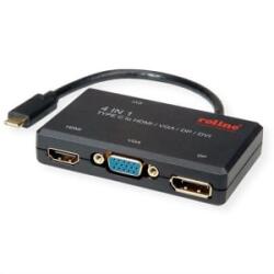Roline USB Type-C - VGA / HDMI / DP adapter (12.03. 3138-20) (12.03.3138-20)