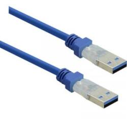 Renkforce USB 3.0 csatlakozókábel, 1x USB 3.0 dugó A - 1x USB 3.0 dugó A, 0, 5 m, kék, aranyozott, renkforce - aqua