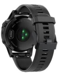 gigapack 22mm szilikon, QuickFit csatlakozású Garmin pótszíj rombusz mintás fekete (GP-149226)