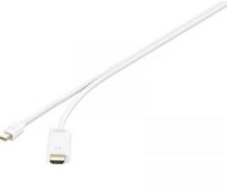 Renkforce Mini DisplayPort / HDMI Csatlakozókábel [1x Mini DisplayPort dugó - 1x HDMI dugó] 1.00 m Fehér
