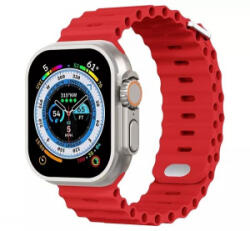 Phoner River Apple Watch 41/40/38 mm szilikon szíj piros (72491)
