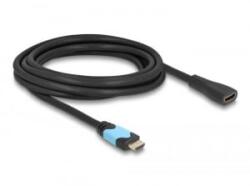 Delock HDMI anya - HDMI apa kábel 48 Gbps 8K 60 Hz bővítőkábel fekete 3 m (81999) (81999)