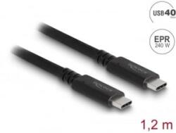 Delock USB4 (Gen 3x2) 40 Gbps koaxiális kábel 1, 2 m (80009) (80009) - aqua