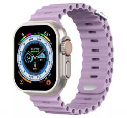 Phoner River Apple Watch 49/45/44/42 mm szilikon szíj levendula (72476) (PH72476)