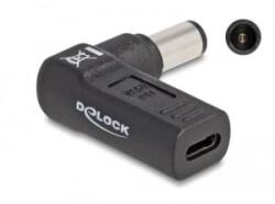 Delock notebook töltő adapter USB-C anya -> HP 7, 4 x 5, 0 mm apa hajlított (60005) (60005)