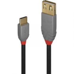 Lindy USB 2.0 Csatlakozókábel 15.00 cm Fekete (36897)