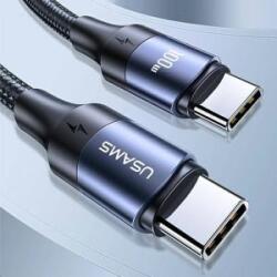 USAMS SJ524USB01 Type-C -Type-C gyorstöltő kábel 100W, 120cm (1375899)