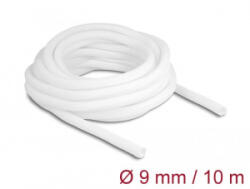 Delock fonott kábelharisnya önzáródó 10m x 9mm fehér (20812) (20812)
