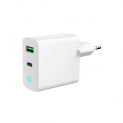 Gembird 1xUSB-A, 1xUSB-C hálózati töltő fehér 20W (TA-UC-PDQC20L-W-01)