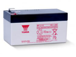 Yuasa zselés ólomsavas gondozásmentes akkumulátor 12V 1200mAh 97x48x54.5mm (NP1.2-12)