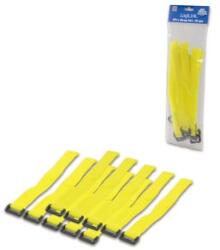 LogiLink vezeték kötegelő tépőzárral 300 * 20 mm (10db) sárga (KAB0015) (KAB0015)