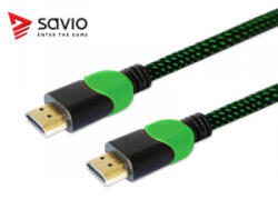 SAVIO GCL-03 HDMI kábel 1.8m, zöld (XBOX) (GCL-03)