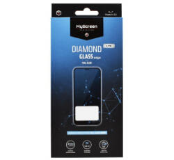MyScreen DIAMOND GLASS LITE EDGE képernyővédő üveg (2.5D full glue, íves, karcálló, 0.33 mm, 9H) FEKETE [Samsung Galaxy M53 (SM-M536)]