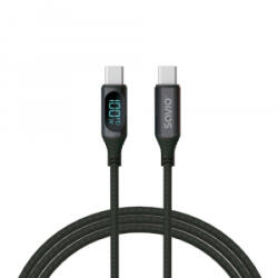 SAVIO CL-174 USB-C - USB-C kábel 1m fekete (CL-174)