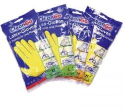 L+D CleanGo Latex kesztyű, szerelő kesztyű, védőkesztyű, sárga színű S-es (7) méretű CleanGo 1460