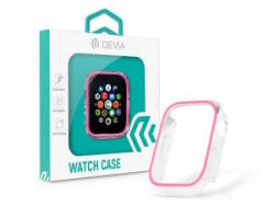 DEVIA Luminous Series Shockproof Apple Watch 44mm szilikon védőtok pink (ST365348)