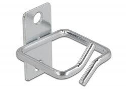 Delock 40 x 40 mm-es kábeltartó, rögzítő fémlemezzel (66513) (66513)