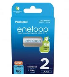 Panasonic Eneloop 1.2V AAA Ni-Mh 800mAh akku (2db) (BK-4MCDE/2BE) (BK-4MCDE/2BE)