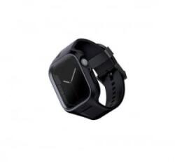 Uniq Monos Apple Watch 44/45mm hibrid szíj tok fekete (UNIQ-45MM-MONOSBLK) (UNIQ-45MM-MONOSBLK)