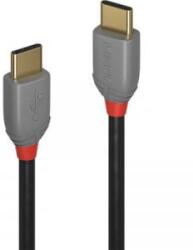 Lindy USB 2.0 Csatlakozókábel [1x USB-C dugó - 1x USB-C dugó] 0.50 m Fekete (36870)