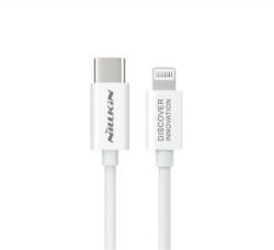 Nillkin SUPERSPEED adatátvitel kábel és töltő (Type-C - lightning 8pin, 18W, PD gyorstöltés támogatás, 100cm) FEHÉR