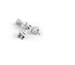 Allocacoc Travel plugs 4x utazó adapter a PowerCube Rewirable utazó kockához (3600/DFRWPL)