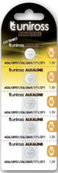 Uniross SP5 LR921 AG6 LR69 1, 5V alkáli gombelem 5db/bliszter (U5LR921) (U5LR921) - aqua