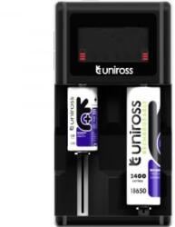Uniross UCX006 kompakt LED gyorstöltő Li-ion/Ni-MH/LiFePo4 akkuk töltésére